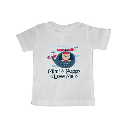 

Inktastic Mimi and Poppy Love Me Grandchild Gift Baby Boy T-Shirt