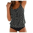 thumbnail image 1 of CNKOO Ensemble Tankini à Bretelles Imprimé pour Femmes Maillot de Bain Deux Pièces, 1 of 3
