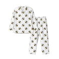thumbnail image 1 of Balery Bee Pijama para Hombre de Dos Piezas con Manga Larga, Conjunto de Dormir y Descanso Suave con Bolsillos-Medium, 1 of 7