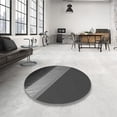 thumbnail image 4 of Ahgly Company Machine Washable Indoor Square Transitional Charcoal Black Area Rugs, 8' Square, 4 of 7