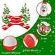 thumbnail image 4 of TURNMEON Gigante Inflable Árbol de Navidad Anillo Toss Party Juego Juguetes Niños Adultos Calcetín Familiar Rellenos Suministros de Fiesta de Navidad Favores Decoración Juegos de Interior al Aire Libre (4 Puntajes Santa Base, 4 Anillos) Zhivalor HMYH592, 4 of 6