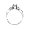 thumbnail image 3 of 1 ct Diamond Infinity Twist Engagement Ring 1/2ct Center Stone 14K White Gold, 3 of 4