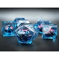 thumbnail image 2 of Floating Eyeball Liquid Core Dnd Dice Set | Dungeons and Dragons | Blue/Pink Eye_Special Gift, 2 of 5