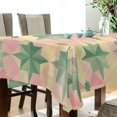 thumbnail image 5 of Yayeee Tablecloths 60" x 60" Rectangle Wrinkle Resistant Party Table Cover, Retro Symmetrical Stars, 5 of 8