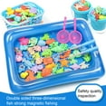 thumbnail image 4 of Fish Toys Reusable Hand-Eye Coordination Plastic Boys and Girls Magnet Pole Fishing Toys Beach Supplies, 4 of 7