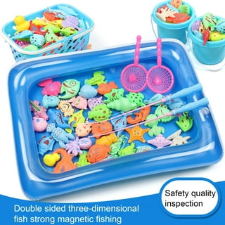 MTFun 22PCS Magnetic Fishing Toy Set For Kids Baby Bath Time