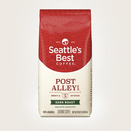 Seattle's Best Coffee Post Alley Blend (Previously Signature Blend No. 5) Dark Roast Ground Coffee, 20-Ounce Bag