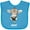 Turquoise, variant on Inktastic Moo Cute Brown Holstein Cow Boys or Girls Baby Bib