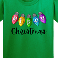 thumbnail image 4 of Inktastic Merry Christmas Rainbow Holiday Lights Youth T-Shirt, 4 of 5