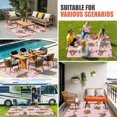 thumbnail image 4 of Leopard Outdoor Rug for Patio/Deck/Porch, Non-Slip Large Area Rug 5 x 7 Ft, Vintage Primitive Animals Pink Indoor Outdoor Rugs Washable Area Rugs, Reversible Camping Rug Carpet Runner, 4 of 8