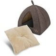thumbnail image 4 of Pet Tent-Soft Bed for Dog and Cat by Best Pet Supplies - Brown Linen, 19" x 19" x H:19", 4 of 5