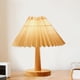 thumbnail image 3 of Lámpara de noche de madera retro con pantalla para mesita de noche, decoración de luz nocturna Atenuación táctil, 3 of 9