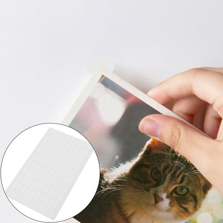 Masteelf  400 Pcs Clear Sticky Tack Adhesive Dots Double Sided Transparent