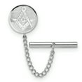 thumbnail image 1 of Master Mason Signet Freemason Masonic Tie Tac Chain Lapel Pin Bar, 1 of 7