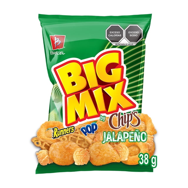 Botanas surtidas Barcel Big Mix sabor jalapeño 38 gr