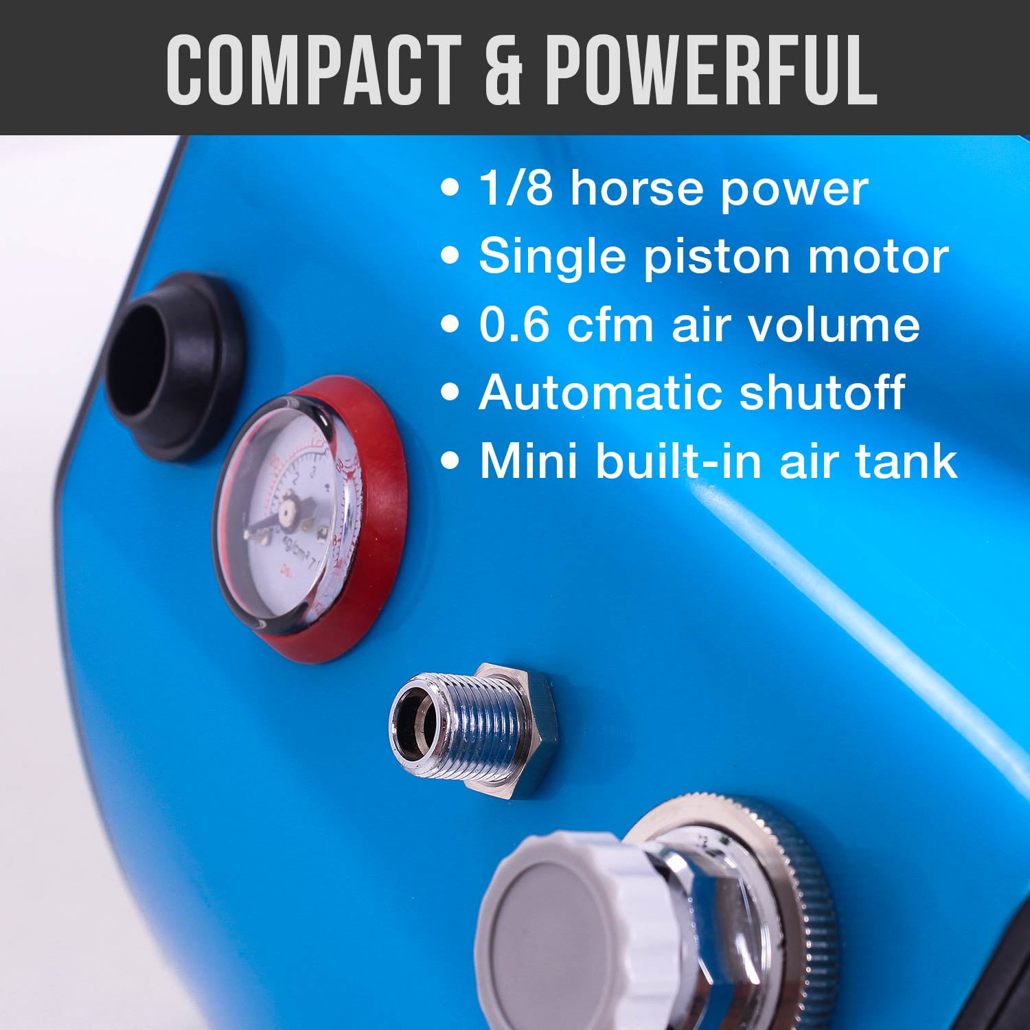 Master TC-77 Super Quiet High Performance Airbrush Air Compressor Hobby Tattoo