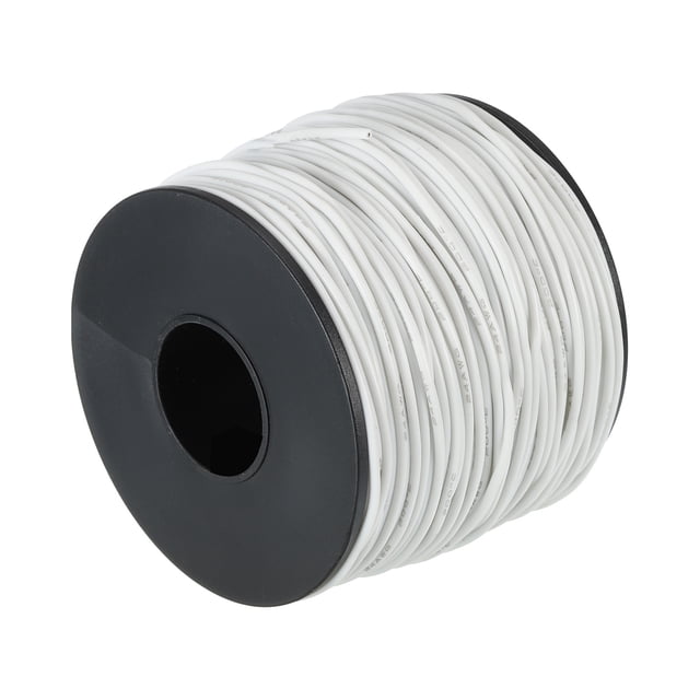 Cable de Silicona 24AWG Unique Bargains Blanco 75m Estañado Cobre Alta-Temperatura