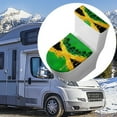 thumbnail image 6 of COEQINE Toilet Lid Cover and Toilet Tank Cover Elastic Bottom Easy Installation Stretchable with a 2-Piece Toilet Cover Set, Jamaican Flag Coconut Palm Tree, 6 of 7