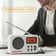 thumbnail image 4 of Portable AM/FM Radio, Digital Shower Radio, Mini Stereo Radio with Earphone Port & LCD Display, Headphone Jack Speaker, 4 of 5
