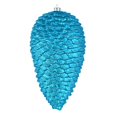 thumbnail image 1 of Ornement de Noël Pomme de Pin Turquoise Mat Pailleté 10 Po. 2 par Boîte, 1 of 1