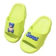 thumbnail image 4 of Staki Kid Slippers Summer Kids Girls Slide Sandals Toddler Slippers Girls Non-slip Summer Casual Beach Water Shoes for Indoor & Outdoor(Green,11 Little Kid), 4 of 5
