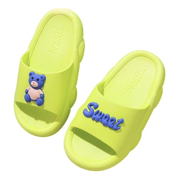 Mostsola Kids Slides Cute Cartoon Cloud Slippers Anti-Slip Open Toe Summer Sandals for Girls