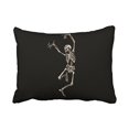 thumbnail image 1 of RYLABLUE Vintage Funny Dancing Skeletons Bone Simple Polyester 20 x 30 Inch Rectangle Throw Pillow Covers With Hidden Zipper Home Sofa Cushion Decorative Pillowcases, 1 of 1