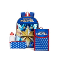 Captain Marvel 5-Piece Backpack Set