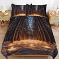 thumbnail image 6 of Christmas Snowman Snow House Duvet Cover Set Pattern Soft Bedding Set Comforter Cover Set(1 Duvet Cover + 2 Pillowcases), 6 of 6
