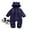 Navy, variant on Baby Girl Boy Snowsuit down Jacket Infant Hooded Romper Zipper Jumpsuit Newborn Boy Girl Winter Warm Clothes