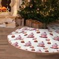 thumbnail image 5 of Rateoe Strawberry Blueberry Cream Cake Pattern Christmas Tree Skirt with Ties, Christmas Tree Decorations, Farmhouse Christmas Decor Xmas Holiday Decorations-36", 5 of 6