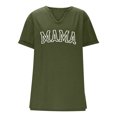thumbnail image 5 of BVOFAR Mama Tops for Women V Neck Short Sleeve Shirts Mother's Day Gifts T-Shirts Casual Letter Print Tees 2025, 5 of 5