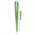 thumbnail image 2 of Anime Source Cartoon Design Cactus With Eyes Green Plant Lanyard Keychain ID Badge Holder, 2 of 6