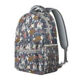 thumbnail image 2 of Dog Lover Gift Backpack with Adorable Dog-Themed Prints, Featuring Paw Prints and Bones, Ideal for Daily Use, 2 of 6