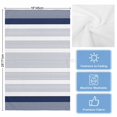 thumbnail image 5 of Navy Blue Stripe Kitchen Towels Set of 4, Water Absorbent Dish Towel, Modern Rustic Horizontal Blue Striped Decorative Hand Towels - Quick Drying Cloth for Cooking Baking, 18x28 Inch, 5 of 8