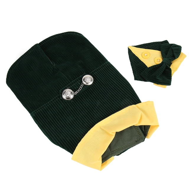 Camisa De Pajarita Para Perro, Traje Formal De Perro Verde Oscuro Con Agujero Pequeño, Poliéster Suave Para Boda Para Perros Pequeños ANGGREK Otros