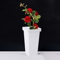 thumbnail image 3 of Floral Bucket Container Flowerpot Storage Basket Rustic Decorative Table Flower Vase Pot for Party, Indoor, Wedding, Patio, Garden White, 3 of 8