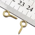 thumbnail image 3 of 50Pcs Screw Eyes Pin Jewelry Making Findings -Gold, 3 of 3