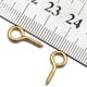 thumbnail image 5 of 100 Pedazos De Oro Plateado Robusto Metal Tornillo Ojo Pin Clavijas Para Joyería, 5 of 5