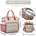 thumbnail image 5 of Brown Christmas Tree Pattern Womens Lunch Box for Work,Insulated Large Lunch Bag for Tween and Teen,Loncheras Para Mujer,Leakproof Adult Lunch Bag for Work,Beach,Travel,Picnic,Camping, 5 of 7