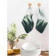 thumbnail image 2 of Mist Forest Mountain Kitchen Dish Towels for Drying Dishes Set of 4, Watercolor Plant Nature Landscape Waffle Weave Microfiber Hand Tea Bathroom Towels Quick Dry & Absorbent Towel 12x12, 2 of 7