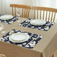 thumbnail image 3 of Pioneer Flower Floral Print Pattern Summer Placemats Table Placemats Set Of 4-Linen Kitchen Washable Placemats Table Mats 12x18 Inch Non-Slip Heat Resistant, 3 of 6