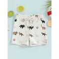 thumbnail image 3 of Musuos Toddler Boys Swim Shorts 6M 12M 18M 24M 3Y 4Y Casual Elastic Waist Cute Dinosaur Print Swim Trunks for Baby, 3 of 10