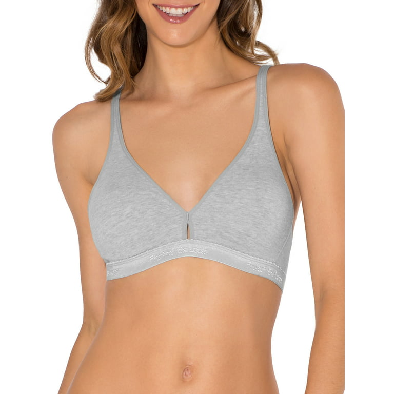 Fruit of the Loom Women's Wirefree Cotton Bralette, 2-pack, Style-FT799PK