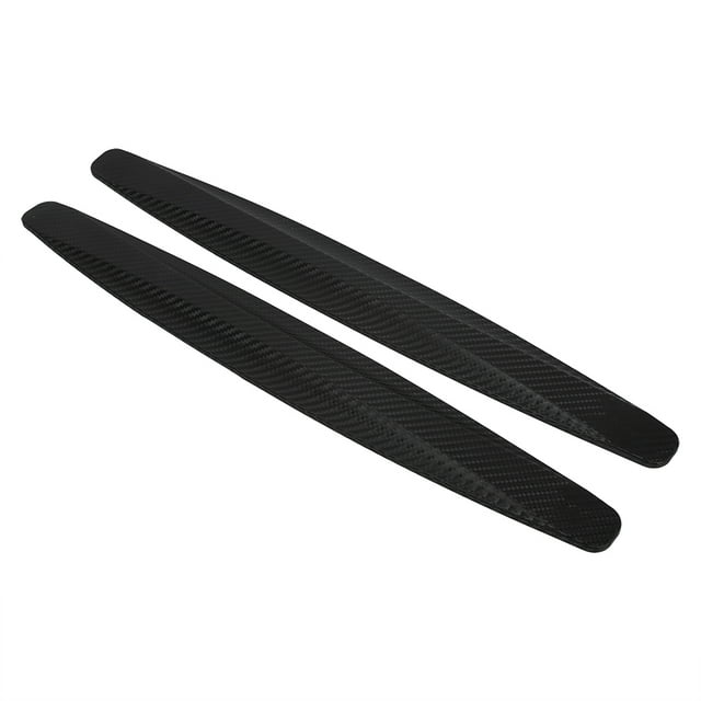 2Pcs Carbon Fiber Style Front Rear Bumper Protector Corner Guard Scratch Sticker for Car, Elegant Dynamic Design, Made of ABS Material