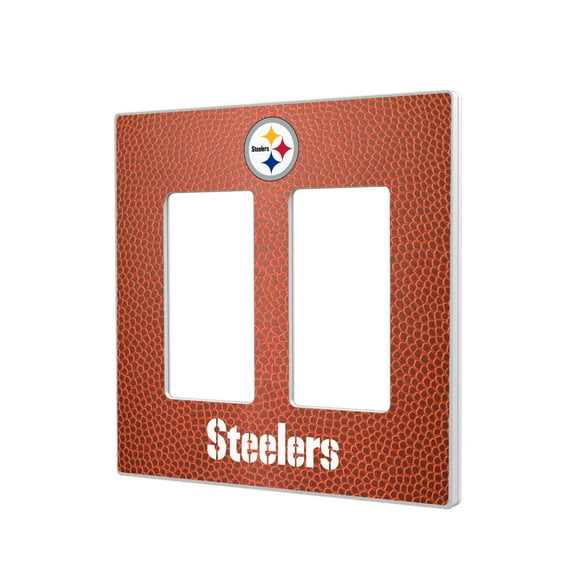 Pittsburgh Steelers Football Design Double Rocker Light Switch Plate
