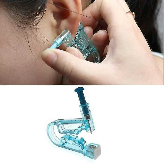 2 Pcs Outil Jetable Stérile pour Perçage d'Oreille Fleur Cartilage Tragus Hélice Pistolet