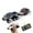 Gray, variant on Mini RC Truck with Trailer 1/64 Alloy Desktop Pickup Remote Control Car with Lights for Kids 6 7 8 Years Birthday Gifts(White)