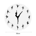 thumbnail image 3 of QSTDGVPW Ballerina Wall Clock Ballet Dancing Girl Silent Mute Clock Dance Charming Decorative Human Figurine Abstract Thinker Statue Art Versatile Collection Ornament Sculpture, 3 of 8