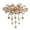 Champagne, variant on Korean Style Fine Craftsmanship Hair Barrette Headwear Shining Rhinestone Tassel Women Spring Hair Clip